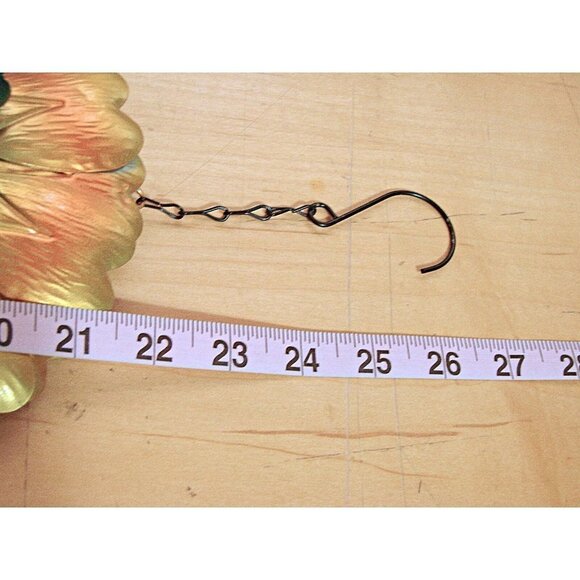 NEW True Living Outdoors Wind Chimes Multicolor Metal Floral Butterfly 26" NWT - Picture 6 of 8